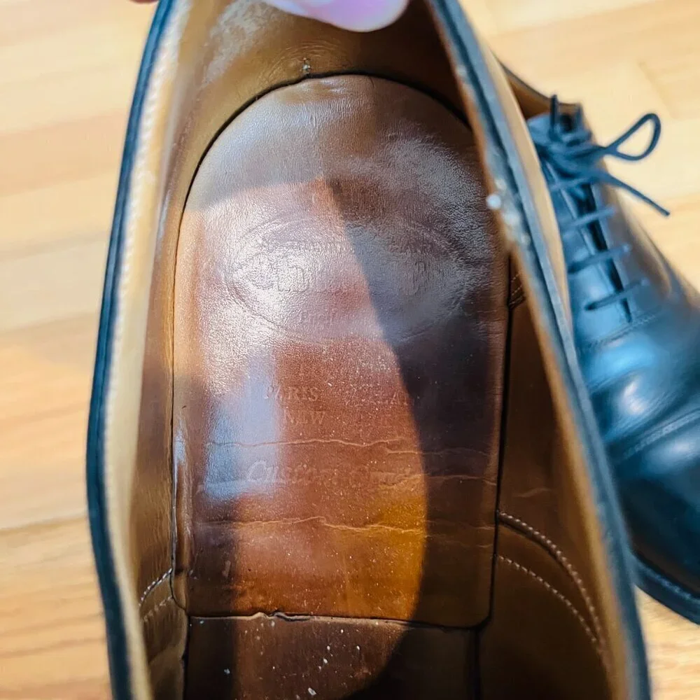 Church's Men's Black Leather Cap Toe Oxford Shoes US 8.5 Made in England
